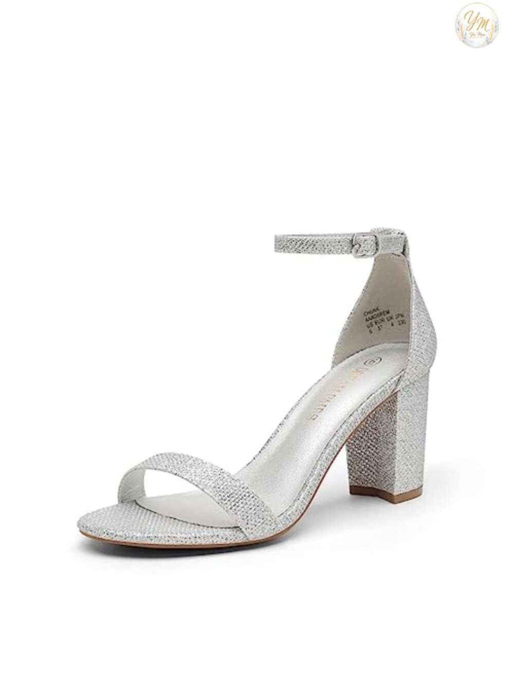 Women's Block Heel Sandals Open Toe Ankle Strap Chunky Dress Heels Prom Wedding